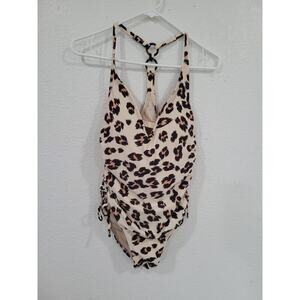 Kona Sol women's One Piece Swimsuit Animal Print Cheetah M Padded‎ #15